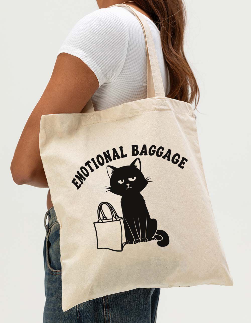CAT Emotional Baggage Tote Bag