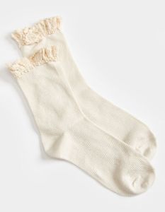 FREE PEOPLE Beloved Waffle Knit Ankle Socks