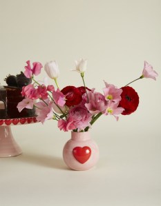 Valentines Day Heart Vase